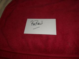 Rex Reed From At The Movies Autographed Index Card