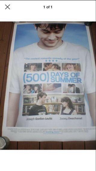 500 Days Of Summer Onesheet Uk Quad Movie Poster