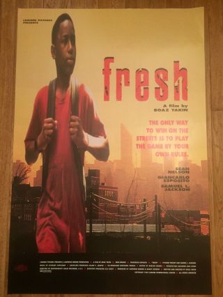 Fresh 1994 Film Poster Samuel L Jackson