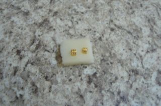Franklin Faux Gold Earrings For Princess 16 Inch Diana Vinyl Doll