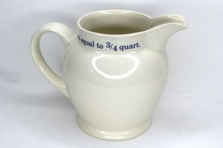 Wonderful Arthur Wood England White Porcelain 1.  5 Pint Pitcher/jug