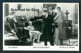 Edward G Robinson The Little Giant 1930s Vintage Filmshots Photo Postcard 1