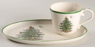 Spode Christmas Tree - Green Trim Soup & Sandwich Set 10429267
