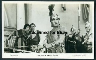 Fredric March Sign Of The Cross 1930s Orig Vintage Filmshots Photo Postcard 1