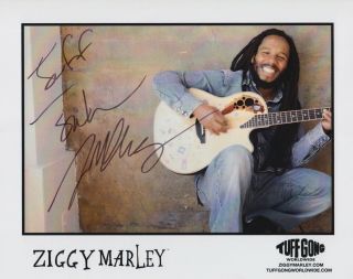 Ziggy Marley Authentic Signed 8x10 Photo Bob Marley Son Reggae Kingston Jamaica