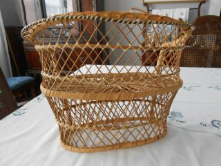 Wicker Rattan Loveseat Setee Sofa Couch Doll/Bear Toy Plant Stand 3