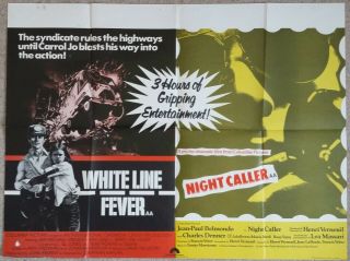 White Line Fever & Night Caller Double - Bill Quad Poster Jan - Michael Vincent