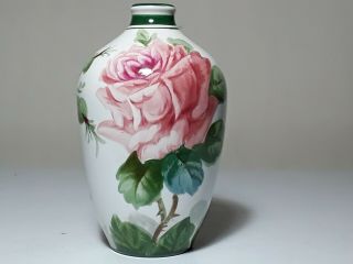 Antique Hand Painted,  Numbered ROYAL BONN Germany Floral Vase 6 1/2 