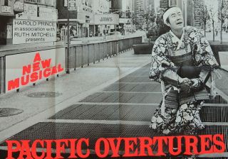 TRITON offers Orig 1976 B ' way 3 - Sheet Poster PACIFIC OVERTURES v.  1 Sondheim 2