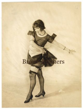 1920s Ann Pennington Ziegfeld Follies Stockings & Garter Dbw Photo By White