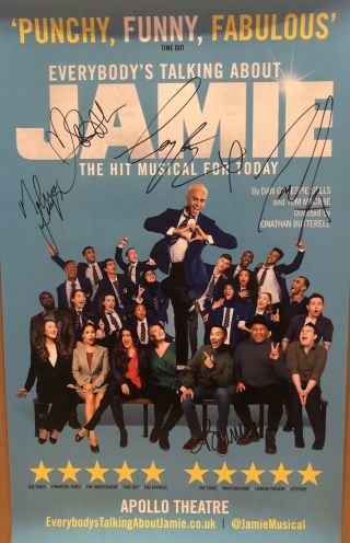Bianca Del Rio,  Signed Everybody’s Talking About Jamie West End Poster Broadway