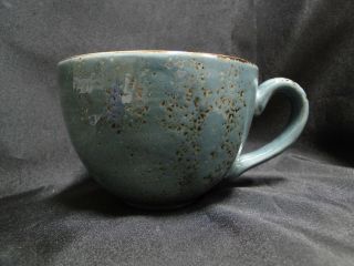 Steelite Craft,  England: Blue 16 oz Breakfast Cup (s),  3 1/4 