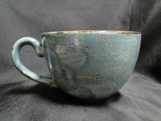 Steelite Craft,  England: Blue 16 oz Breakfast Cup (s),  3 1/4 