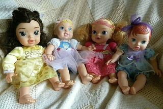 Disney Princess Dolls Babies Toddler Ariel Cinderella Aurora Belle Clothes