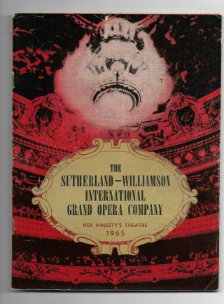 Multi Signed 1965 Sydney Opera Programme Inc Sutherland,  Pavarotti,  Bonynge,  55