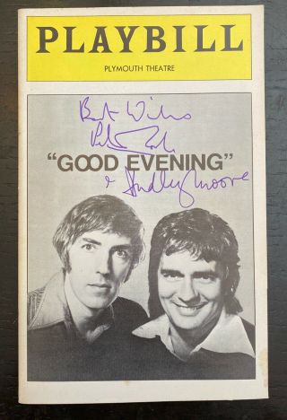 Good Evening Playbill August 1974 Autograph By Peter Cook And Dudley Moore