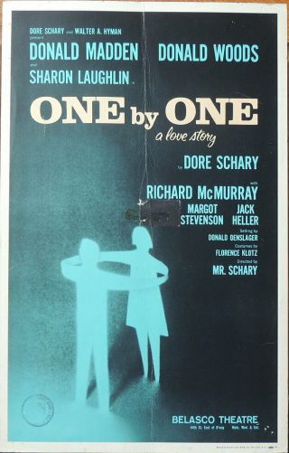 Triton Offers 1964 Broadway Poster One By One Donald Madden Dore Schary