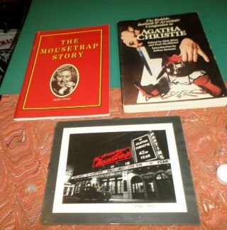 Agatha Christie: The Mousetrap And Fergus Noone Signed Photographed View: