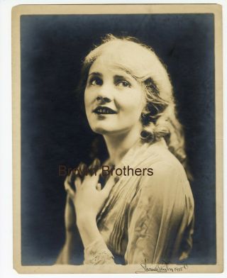 1918 Broadway Drug Addict Jeanne Eagles 11x14 Dbw Photo Signed Strauss Peyton