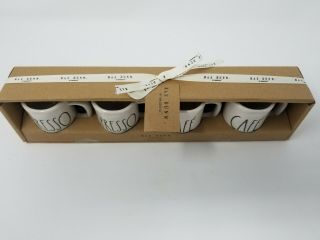 Rae Dunn Mini Espresso Mugs (Set Of 4) Gift Set - Espresso & Cafe 2