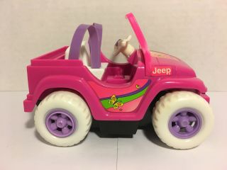 Mattel 1997 Barbie - Kelly and Tommy Power Wheels Jeep Playset Fisher Price 3