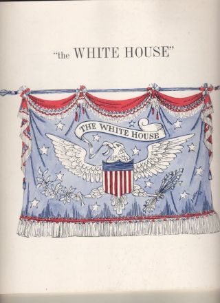 " The White House " Souvenir Program Broadway 1964 Helen Hayes,  Fritz Weaver