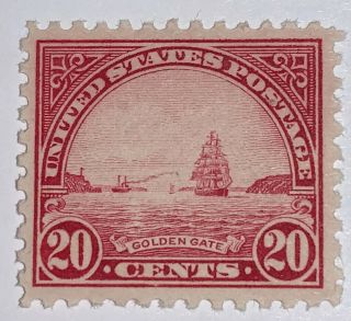Travelstamps: 1923 Us Stamps Scott 567 Og 20 Cent,  Golden Gate Mogh