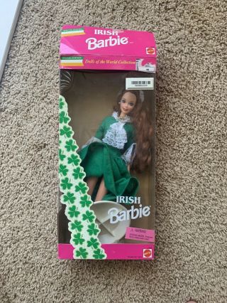 1994 Irish Barbie Doll 12998 Dolls Of The World Special Edition Mattel