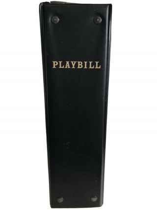 Official Black Playbill Binder With Metal Playbill Holders.  Holds 20 Playbills.