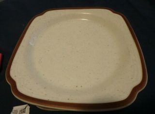 Syracuse China Sandspoint Beige Brown Speckled Salad Plate,  Set Of 4
