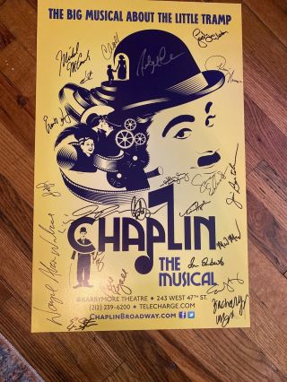 Chaplin Autograph Broadway Poster