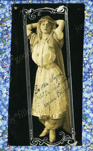 1910s Daphne Pollard Signed Photo Ziegfeld Mack Sennett Girl Stage & Screen Star