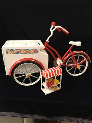 Paradise Kids Bike For Doll Ice Cream Stand Fits My Life & American Girl Dolls