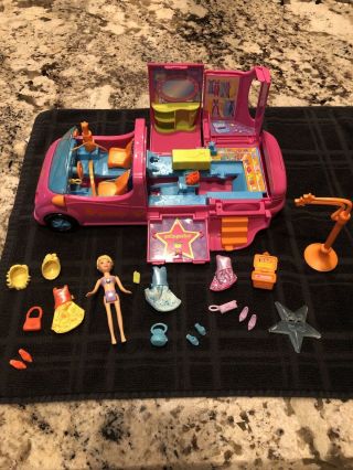 Polly Pocket Pollywood Pink Limo & Accessories 2005
