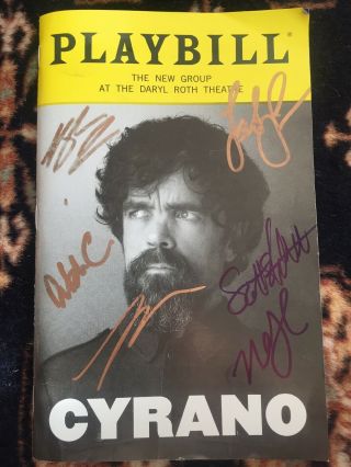 Peter Dinklage And Cast Signed Cyrano Playbill