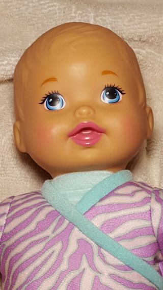 Mattel 2013 Little Mommy Soft Body Baby Doll 12 " Vinyl Head,  Hands,  & Feet