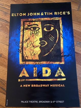 Aida Autograph Broadway Poster