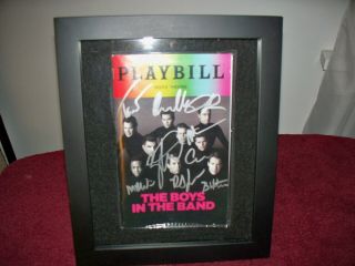 Boys In The Band Playbill Signed By 9 Cast Members Framed