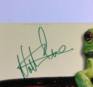 THE FROGS Broadway window card (14 x 22) signed by Nathan Lane and Chris Kattan 2