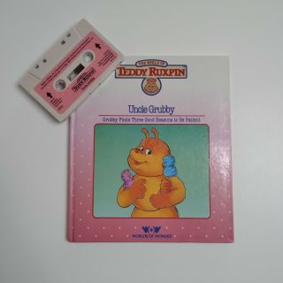Teddy Ruxpin Uncle Grubby Book And Tape Opened