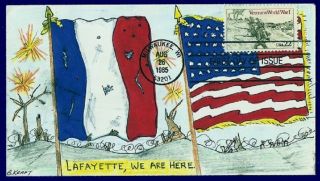 Ben Kraft H/d,  Hand Painted Ooak : 1985 Honoring The Veterans Of World War I