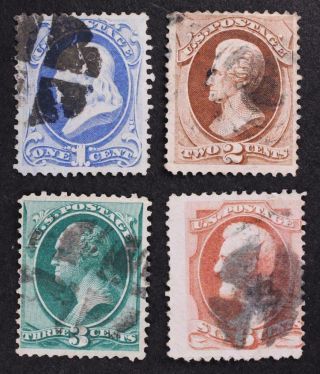 U.  S.  4ea Early Cont Bank Note Issues 156 157 158 159 Stamps Cv$47 Sot