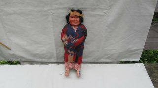 Vintage - Antique Skookum Indian Doll 10 " /