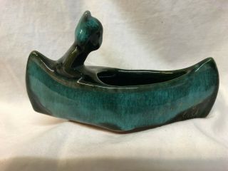 Mcmaster Craft Pottery Canada Souvenir Person In Canoe La Ronge Saskatchewan