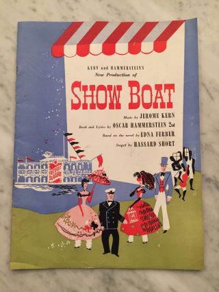 Jerome Kern " Show Boat " Carol Bruce / Buddy Ebsen / Pearl Primus 1946 Program