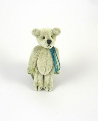 Dollhouse World Of Miniature Bears,  Silver Grey 2 1/2 "
