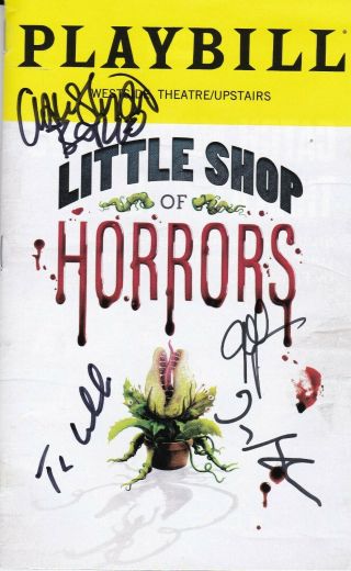 " Little Shop Of Horrors " - Signed Playbill - Signed By Christian Borle