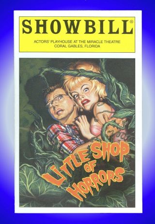 Playbill,  Little Shop Of Horrors,  Pre Broadway,  Hunter Foster,  Alice Ripley