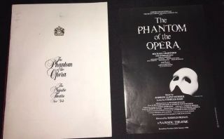The Phantom Of The Opera Broadway Souvenir Program Ny 1988