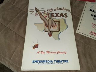6 Vintage 1970 ' s Broadway play window card posters RARE 2